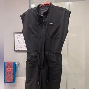 Black Sleeveless Jumpsuit
